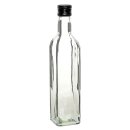 Glasflasche "Marasca" weiß 500ml inkl. Schraubverschluss